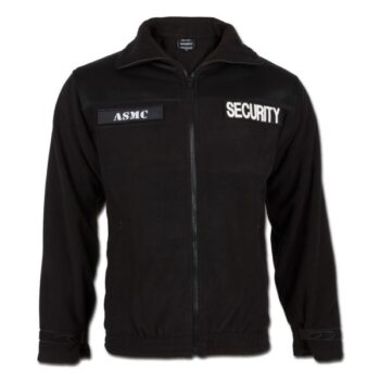 Mil-Tec Security Fleecejacke schwarz