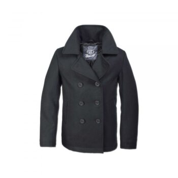 Brandit Jacke Pea Coat schwarz