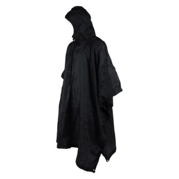 US Poncho Ripstop schwarz