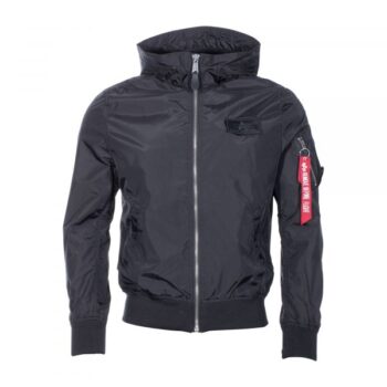 Alpha Industries Fliegerjacke MA-1 LW Hooded schwarz