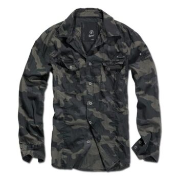 Brandit Hemd Slim-Fit Shirt darkcamo