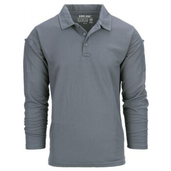 101 Inc. Longsleeve Tactical Polo Quickdry wolf grey