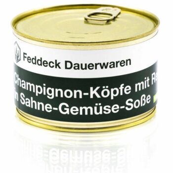 Fertiggericht Dose Champignonköpfe mit Reis in Sahne-Gemüse-Soße