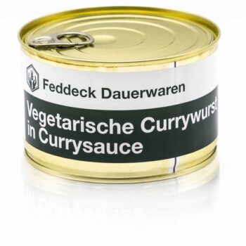 Fertiggericht Dose Vegetarische Currywurst mit Currysoße 400g