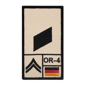 Café Viereck Rank Patch Korporal links sand