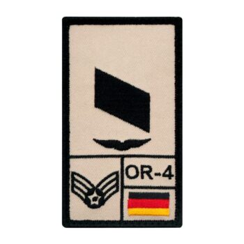 Café Viereck Rank Patch Korporal Luftwaffe rechts sand