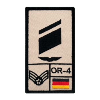 Café Viereck Rank Patch Stabskorporal Luftwaffe links sand