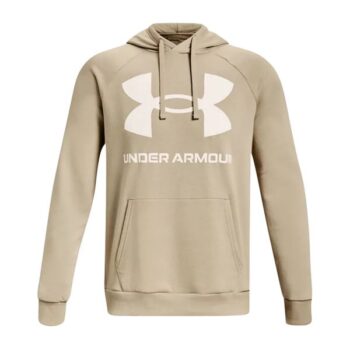 Under Armour Hoodie Rival Fleece Big Logo khaki