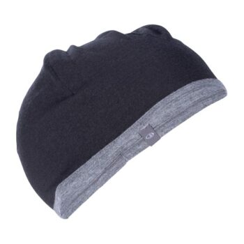 Icebreaker Mütze Pocket Hat schwarz gritstone heather