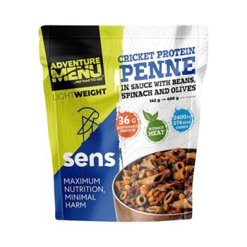 Adventure Menu & SENS Grillen Protein Penne in Sauce mit Bohnen