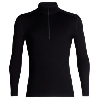 Icebreaker Langarmshirt Tech Half Zip Merino 260 Männer schwarz