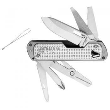 Leatherman Multitool Free T4 silberfarben