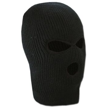 Mil-Tec Kopfhaube Balaclava Polyacryl 3-Loch schwarz