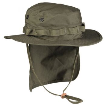 Teesar Britischer Boonie Ripstop mit Neckflap oliv