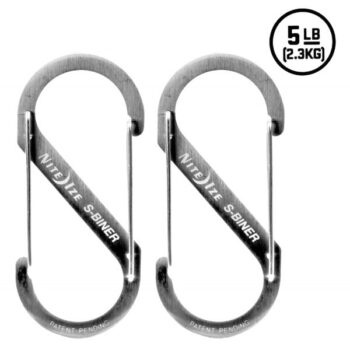 Nite Ize Karabiner S-Biner Gr. 1 Edelstahl stainless 2er Pack