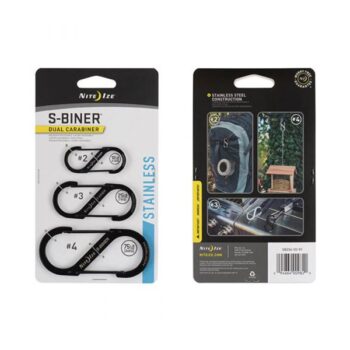 Nite Ize Karabiner S-Biner Gr.2/3/4 Edelstahl stainless 3er Pack