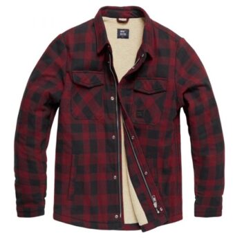 Vintage Industries Jacke Craft Heavyweight Shirt red check