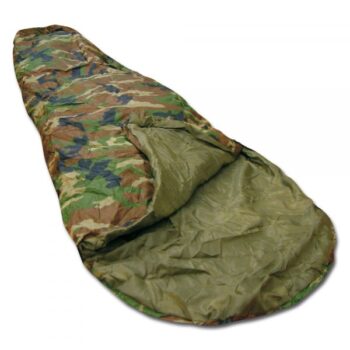 Schlafsack Commando einfach woodland