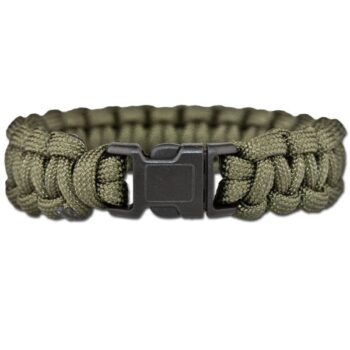 Survival Fallschirmleinen-Armband oliv