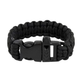 Highlander Fallschirmleinen-Armband QR schwarz