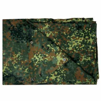 BW Zeltbahn gebraucht flecktarn