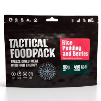 Tactical Foodpack Outdoor Nahrung Reispudding mit Beeren