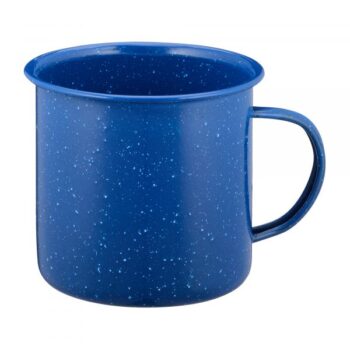 Emaille Tasse Western 680 ml blau