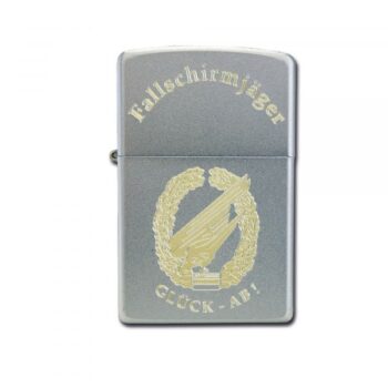 Zippo mit Gravur Fallschirmjäger Glück-Ab