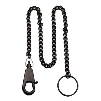 Messerkette mit Karabiner schwarz