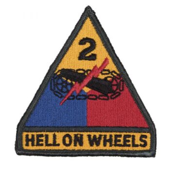 US Textilabzeichen 2nd Armored Division Hell on Wheels