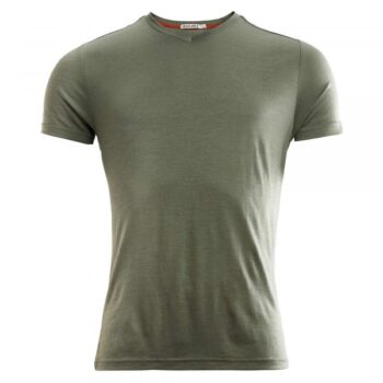 Aclima T-Shirt LightWool V-Neck ranger green