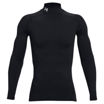 Under Armour Shirt ColdGear Compression Mock Logo schwarz