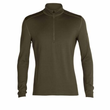 Icebreaker Langarmshirt Tech Half Zip Merino 260 Männer loden