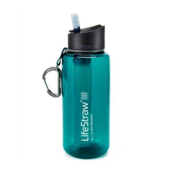 LifeStraw Wasserflasche Go mit Filter 2-Stage 1 L dark teal