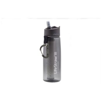 LifeStraw Wasserflasche Go mit Filter 2-Stage 0.65 L grau