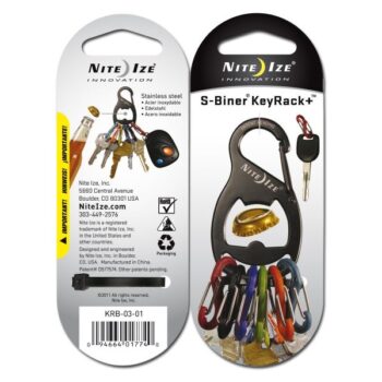 Nite Ize Schlüsselanhänger KeyRack + Bottle Opener schwarz bunt