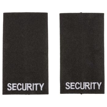 Schulterschlaufen Security schwarz