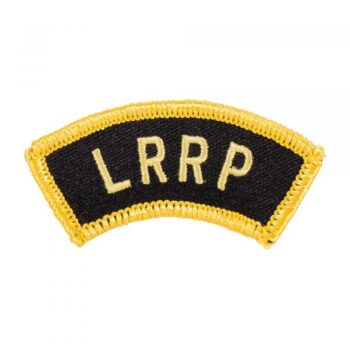 Armabzeichen US LRRP goldfarben schwarz