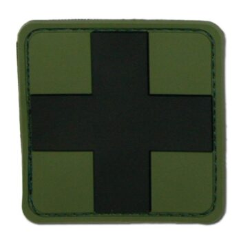 3D-Patch Red Cross Medic oliv-schwarz