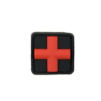 3D-Patch Red Cross Medic blackmedic 25 mm