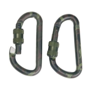 Karabiner D-Schraub tarn 6 cm