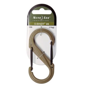 Nite Ize Karabiner S-Biner Gr. 4 Kunststoff coyote