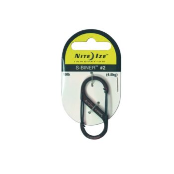 Nite Ize Karabiner S-Biner Gr. 2 Edelstahl schwarz