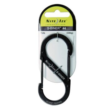 Nite Ize Karabiner S-Biner Gr. 4 Edelstahl schwarz