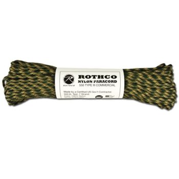 Rothco Fallschirmleine Nylon Type III 550 LB camo