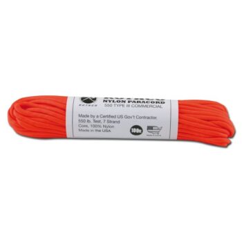 Rothco Fallschirmleine Nylon Type III 550 LB safety orange