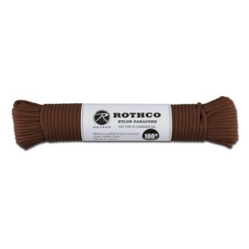 Rothco Fallschirmleine Nylon Type III 550 LB chocolate brown