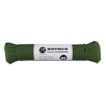 Rothco Fallschirmleine Polyester Type III 550 LB hunter grün