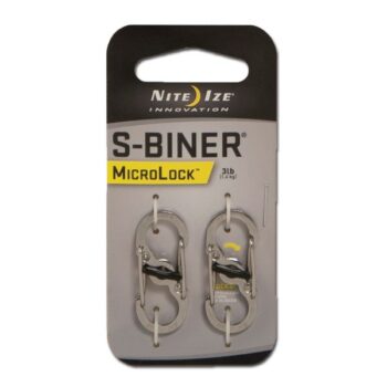 Nite Ize Karabiner S-Biner MicroLock Edelstahl 2er Pack