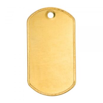 Erkennungsmarke US Dog Tag Messing